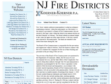 Tablet Screenshot of njfiredistricts.org